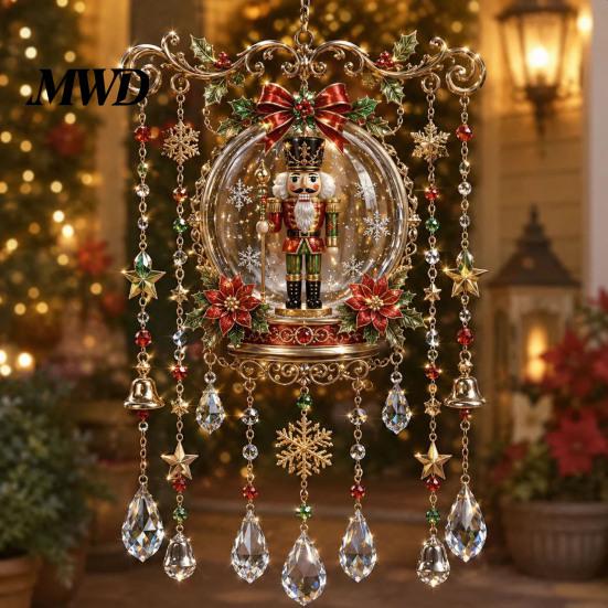 Calming Home Decor for Living Room Christmas Wind Chime, Acrylic Sun Catcher Outdoor Garden Patio Decorative Wall Art Bedroom Decor, Hanging Yard with