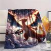Charmander pattern Flannel Blanket, High quality Comfortable for All Seasons, Home Decor, Warmth and Comfort, Perfect for Gifts.
