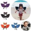 Halloweencosplay Soft And Comfortable Bat Wings Costume Set For Kids