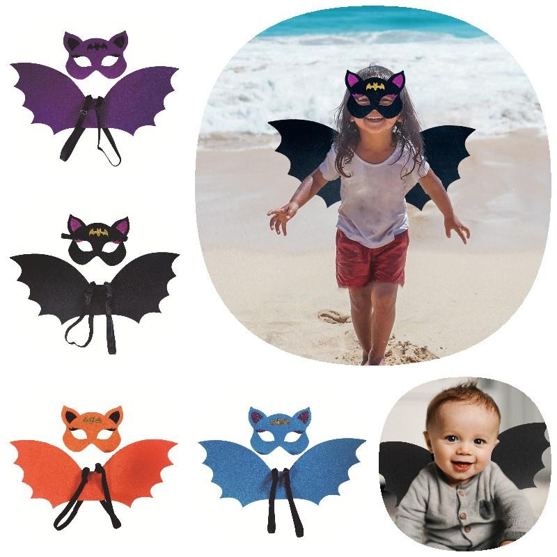 Halloweencosplay Soft And Comfortable Bat Wings Costume Set For Kids