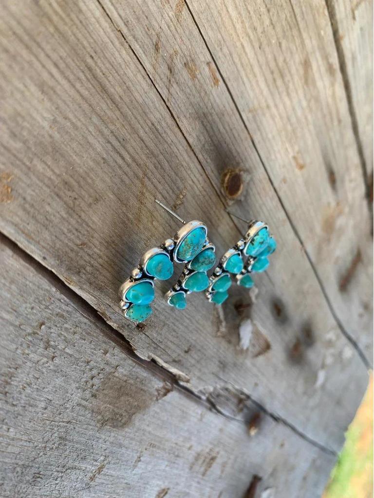Retro Böhmische Türkis Tropfenohrringe für Damen - Schlichtes und Einzigartiges Design