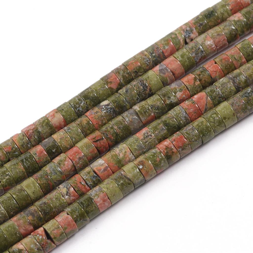 Kamień naturalny Rondelle koralik 4x2mm turkusowy kwarc Jasper płaskie okrągłe koraliki tarczowe do tworzenia biżuterii akcesoria do bransoletek zrób to sam 15''