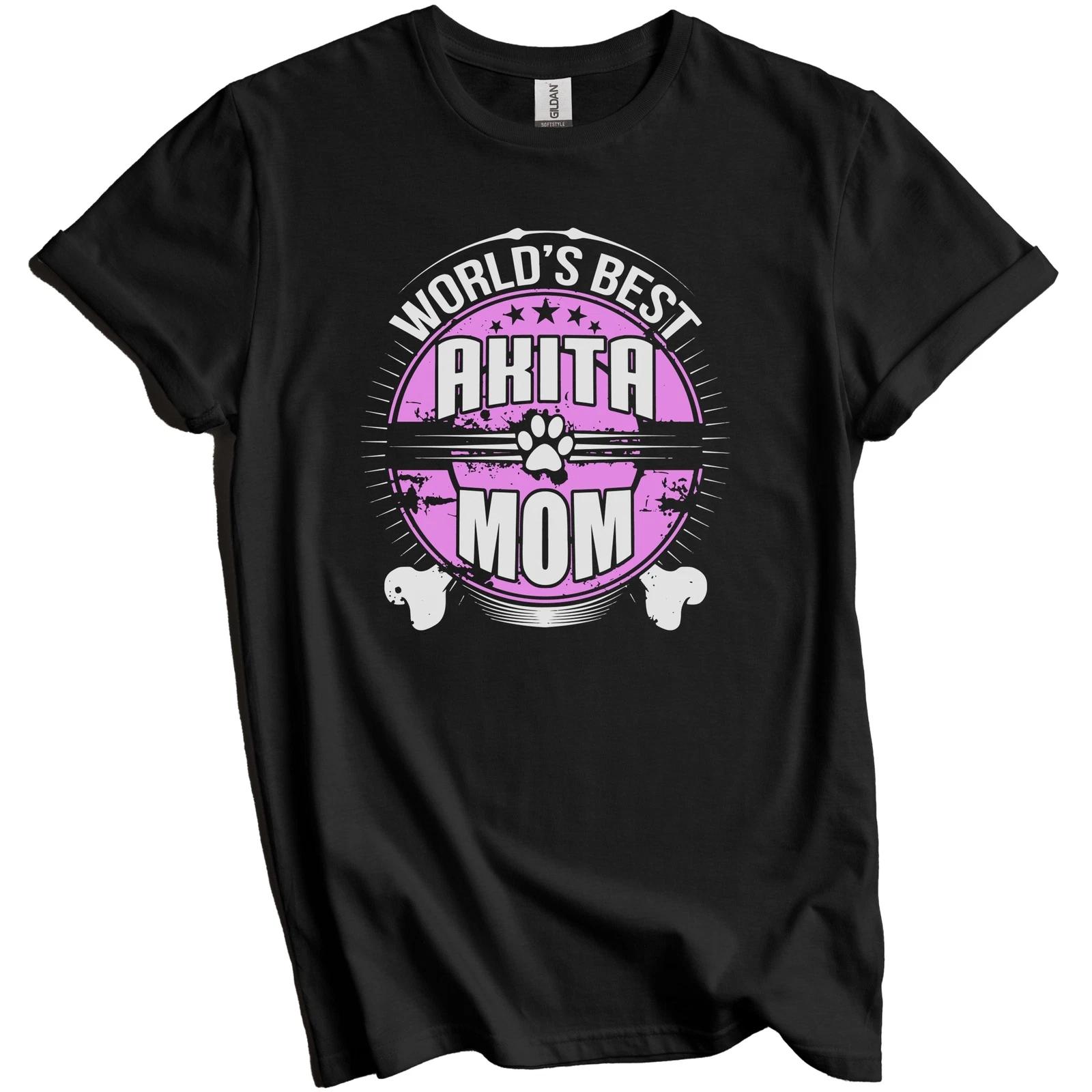 World s Best Akita Mom Dog Owner T-Shirt 3XL