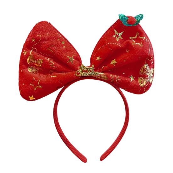 

Рождественская повязка на голову с бантом для детей и взрослых, карнавальный костюм, украшение для вечеринки, красный, зеленый, с блестками, рождественский головной убор, реквизит для фотосъемки 4