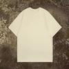 Pure Cotton Double Thread Loose Short Sleeve Tshirt Unisex Basic Heavyweight Color Tshirt Breathable Comfortable Summ