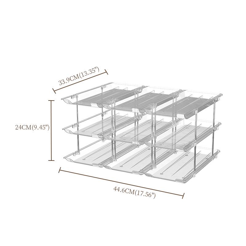 

Многоярусная прозрачная стойка для хранения, штабелируемая, для консервов и напитков