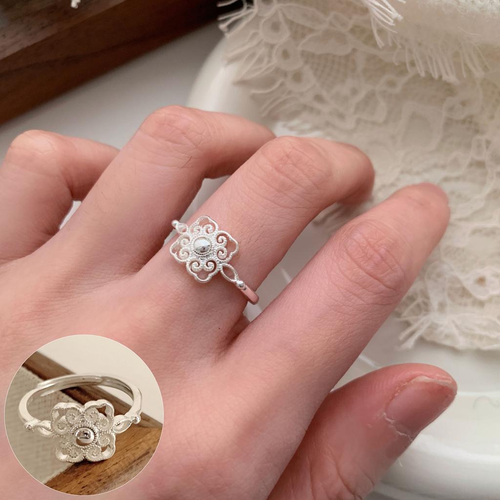 VENTFILLE 925 Sterling Rings for Women Fashion Geometric Handmade Irregular Line Ring Party Birthday Gift Dropshipping