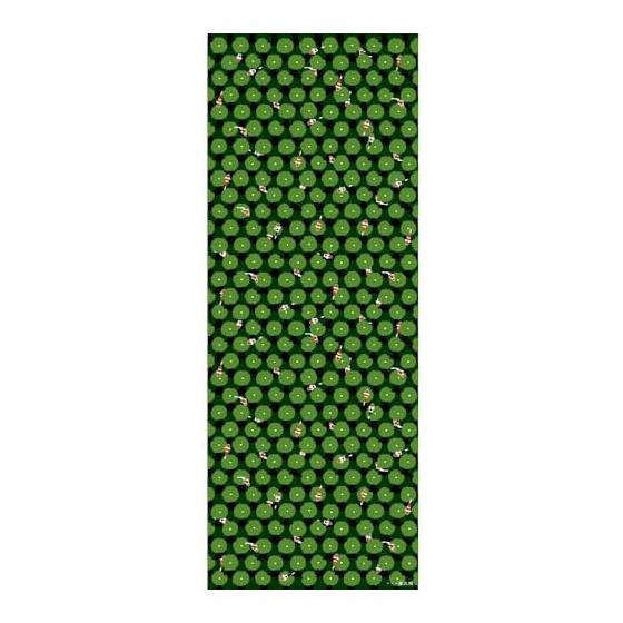 Hamamonyo Tenugui Towel - Lotus Carp - Yokohama Traditional Kata-zome Dyeing - 100% Cotton - Approx. 34cm x 90cm - Cut Edge