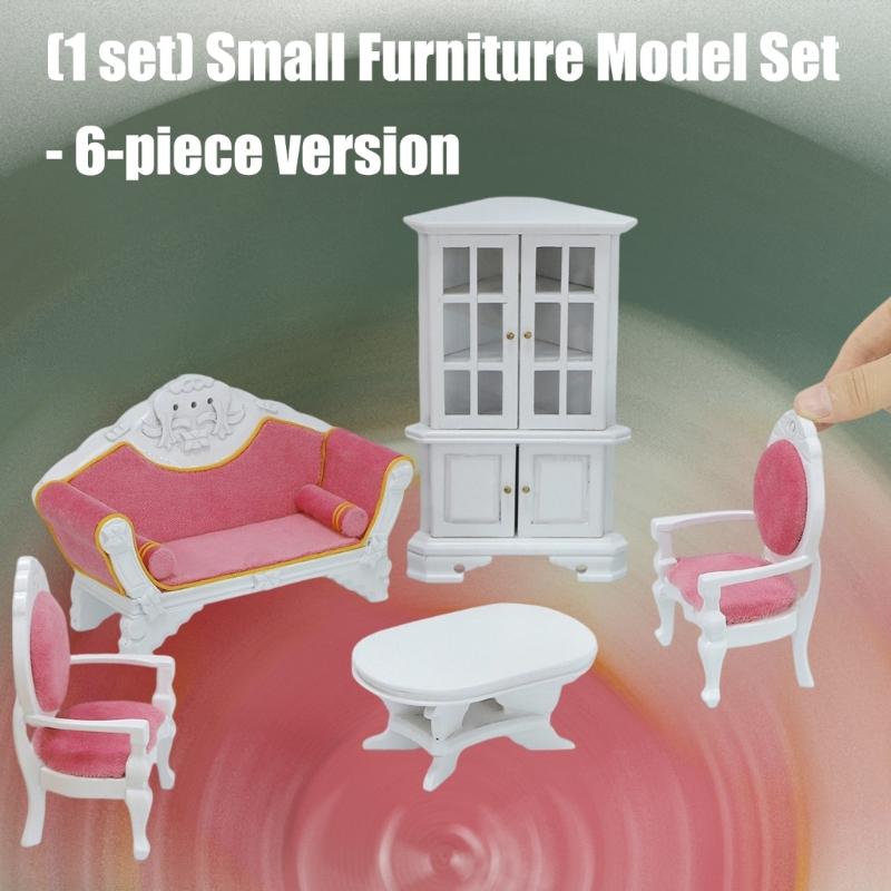 Handcrafts Doll House Miniature Furniture Set For Kids Creative Pretend Play And Craft Model Project Landscape Accessory