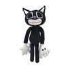 Head Siren Series Black Cat Plush Toy Big Mouth Horror Character Doll Stuffed