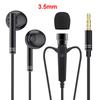 Type C&3.5mm For Live Broadcast Karaoke Clip On Earphones Portable In-ear Headsets HD Mic Hifi Sound Gamer Earphones for Samsung