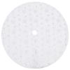 VidaXL Jupe de sapin de Noël de luxe Blanc 122 cm Fausse fourrure