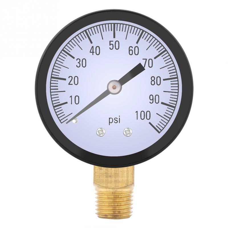 Mini Fuel /& Aire /& aceite /& Medidor De Presión De Agua 4bar//0-60psi 1//4/"NPT con doble escala
