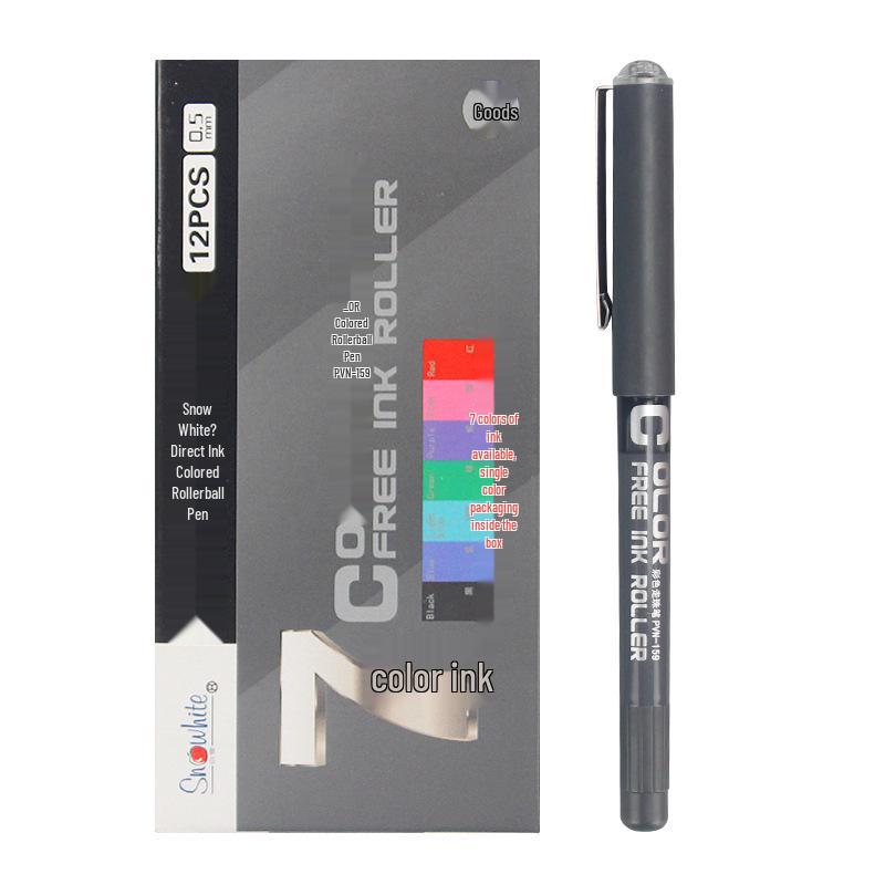 PVN-159 Red Needle-Type Gel Pen for Students, Signatures, and Office Use