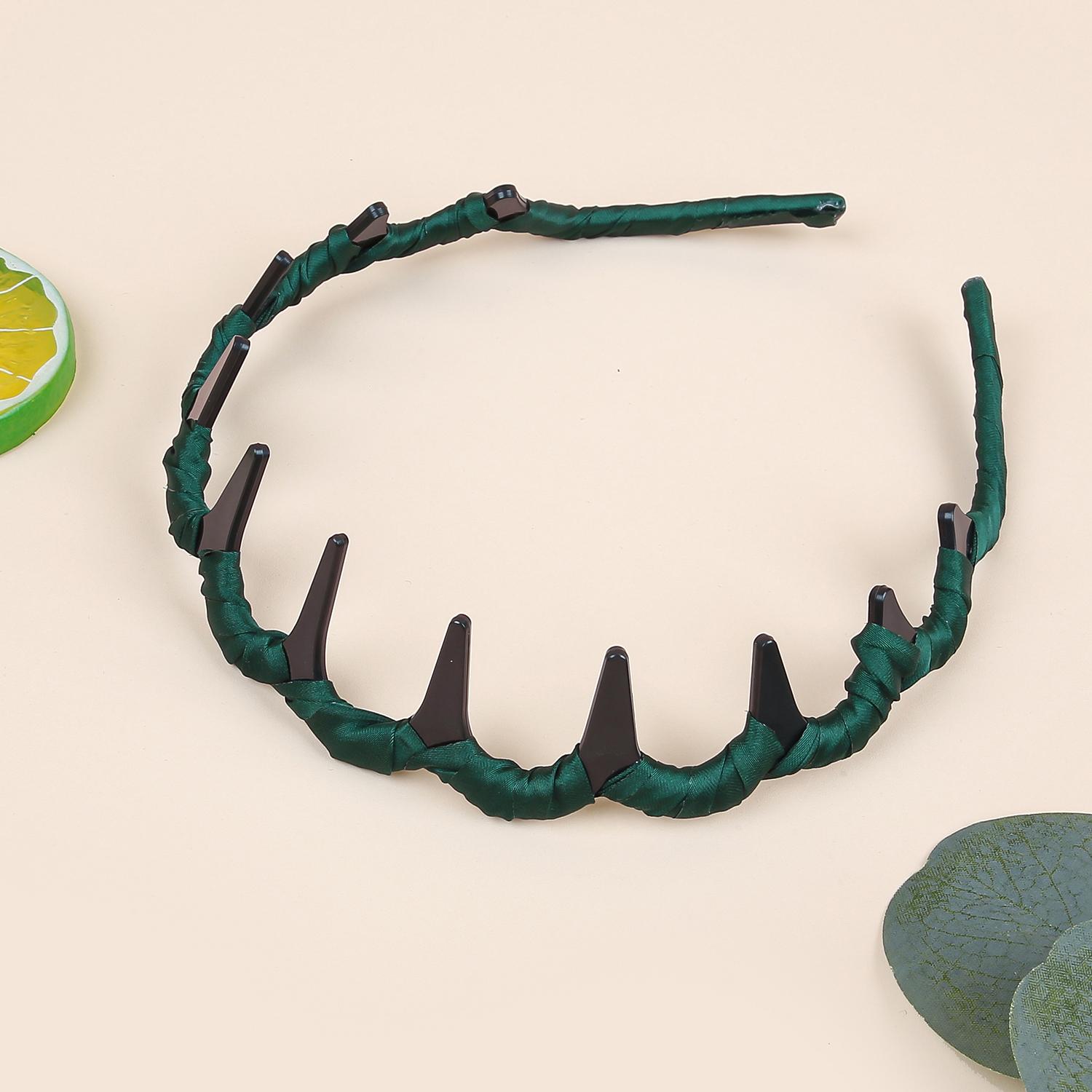 

1/3 шт. Модные тканевые повязки на голову с большими пластиковыми зубцами, ободки для волос, повязки на голову для девочек, обручи для волос для женщин, аксессуары для волос