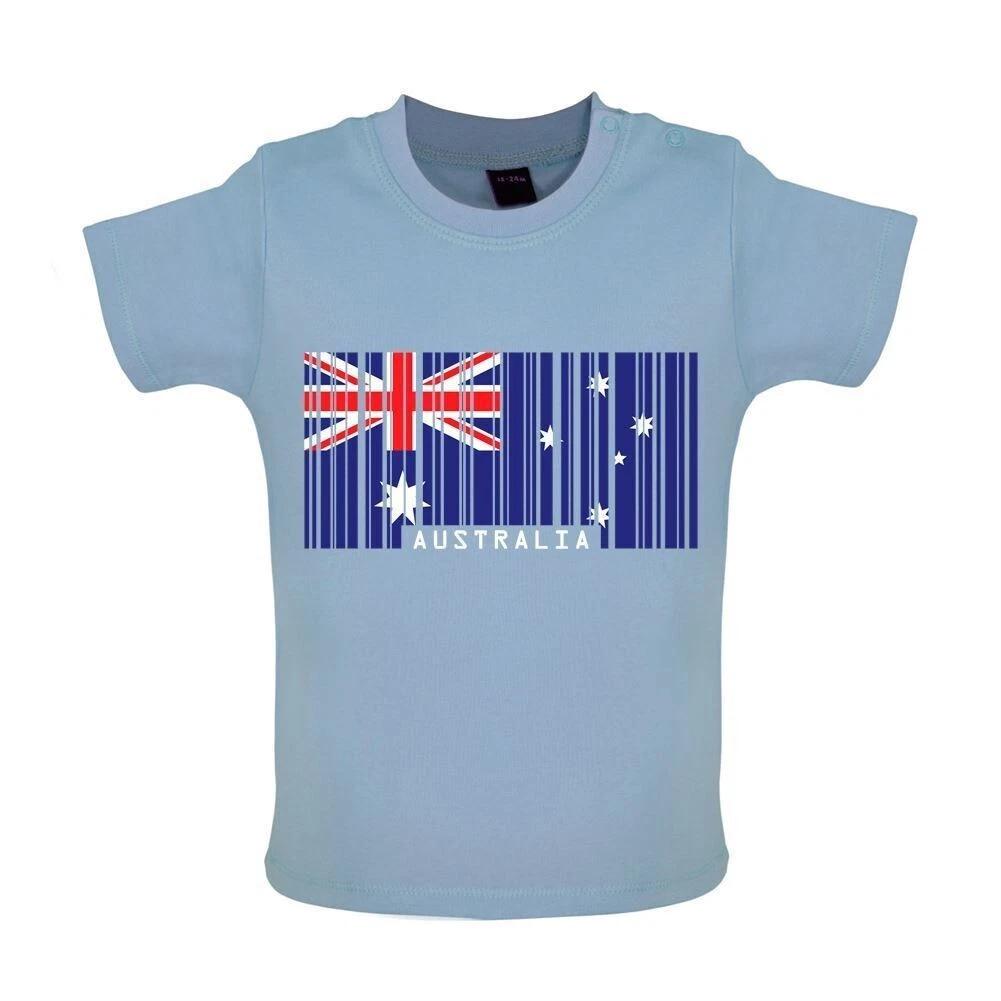 Australia Barcode Flag - Kids Baby Kids Boys Girls Unisex T-Shirt / Bodysuit - OZ Canberra Country 150