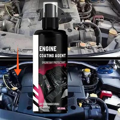 Engine Bay Cleaner 100ml Engine Cleaner Spray Automotive Cleaning Tool For Machine Compartment Wash Parts Oil Exterior Car Truck