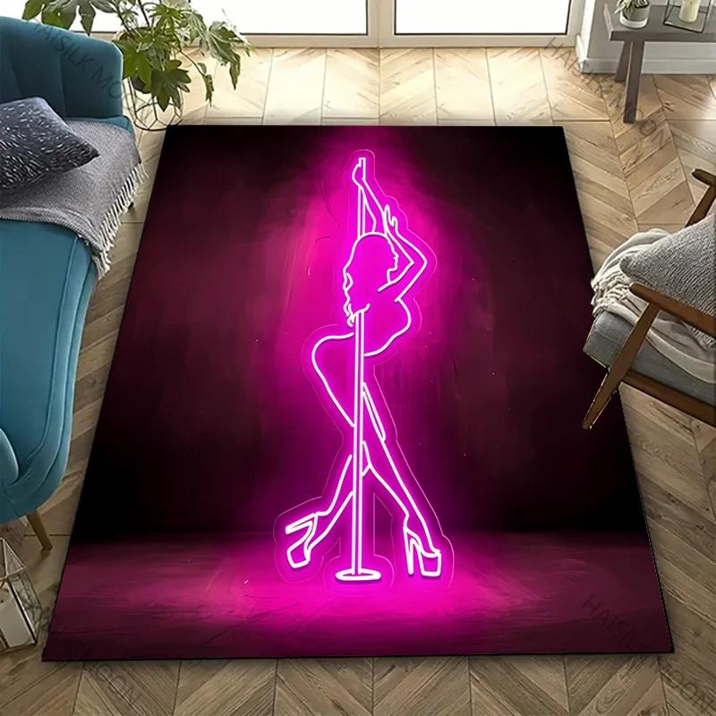 New Product! Pole Dance Art Print Carpet for Home Decor Mats Pole Dance Classroom Large Area Four Seasons Floor Mat Fast Arrival