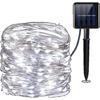7M/12M/22/32M Solární LED Pohádková světla Venkovní Girlanda LED Vodotěsná Řetězová světla Vánoční večírek Zahrada Solární lampa Dekorace