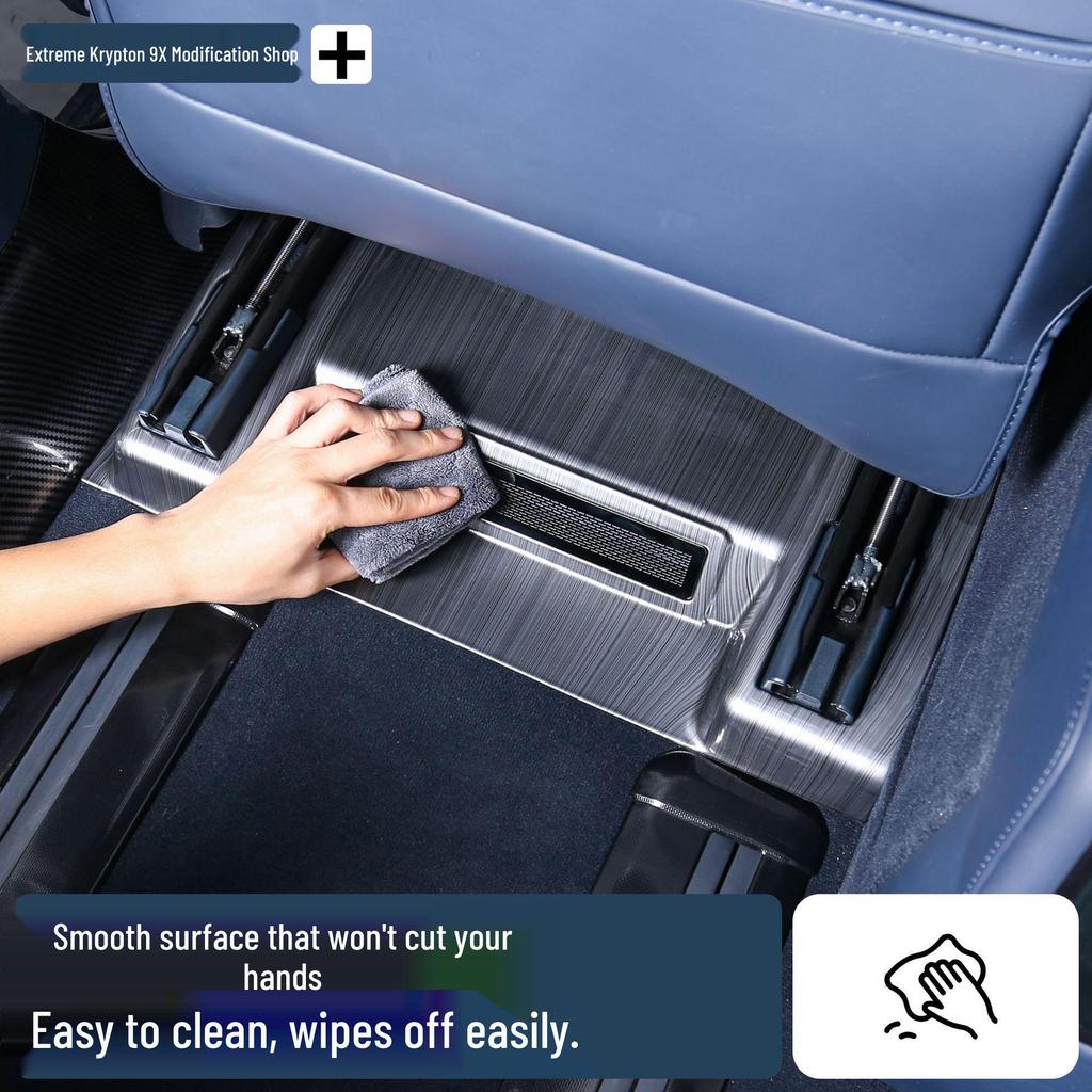 Carbon Fiber Seat Cover with Air Vent Protection for Zeekr 9X