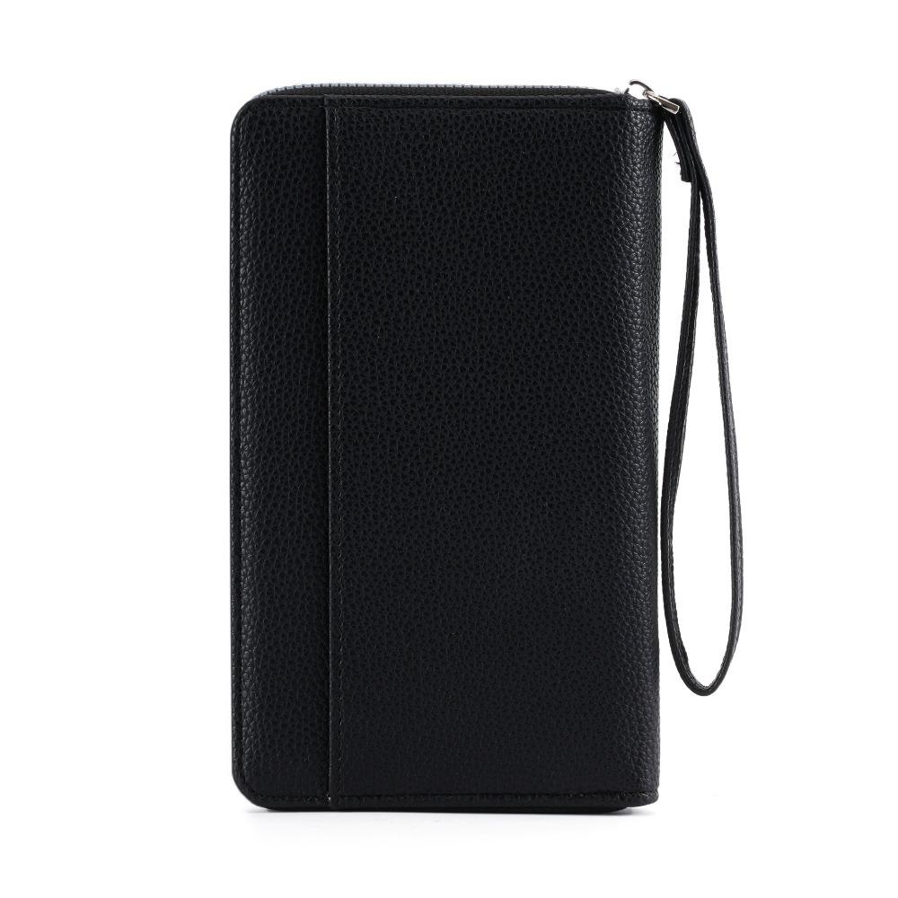 

RFID Дорожная сумка для паспорта Защита от кражи Держатель для кредитных/ID карт и билетов Дорожные аксессуары чёрный