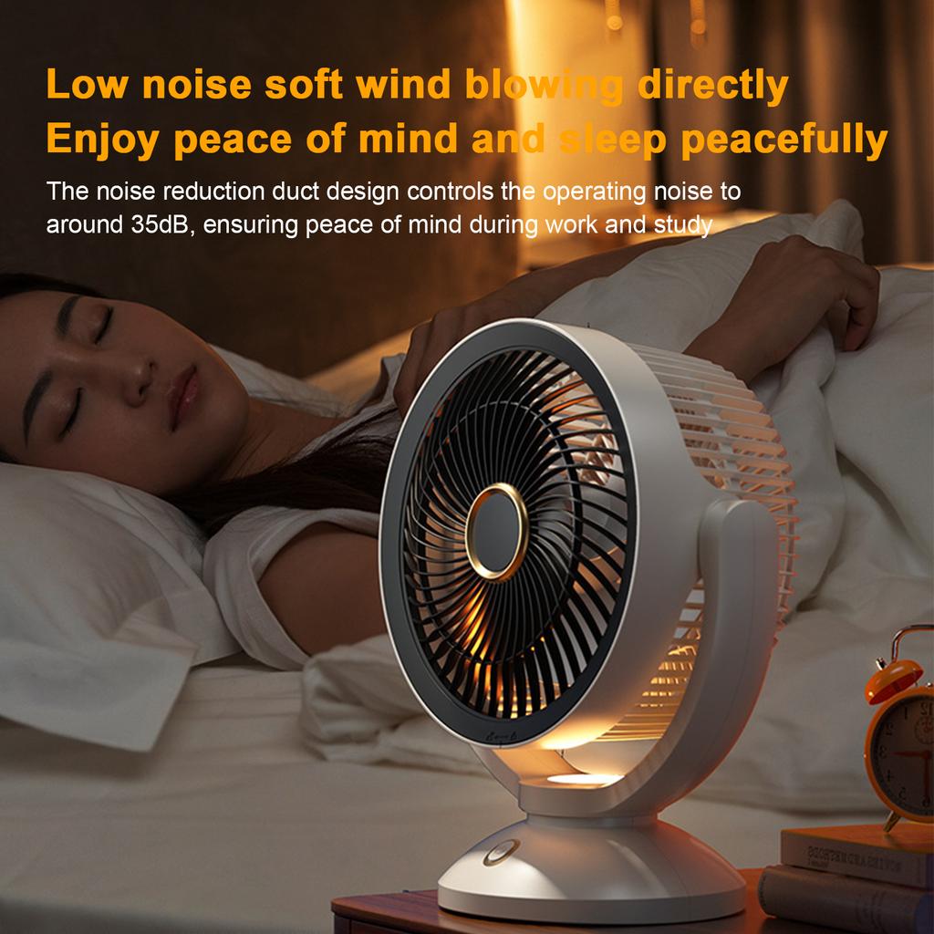 Electric Cooling  fant   Circulating Desk Fan for   Use with Night Light