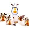 Glass Oil and Vinegar Bottles, 2 in 1 Oil and Vinegar Dispenser, 350 ml/12oz, Kitchen, Dining