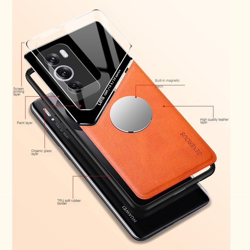 Magnetic Suction Holder Case For OPPO Reno 12 Pro 5G Reno12 F FS 5G Protective Cover Shockproof Frame Coque Fundas