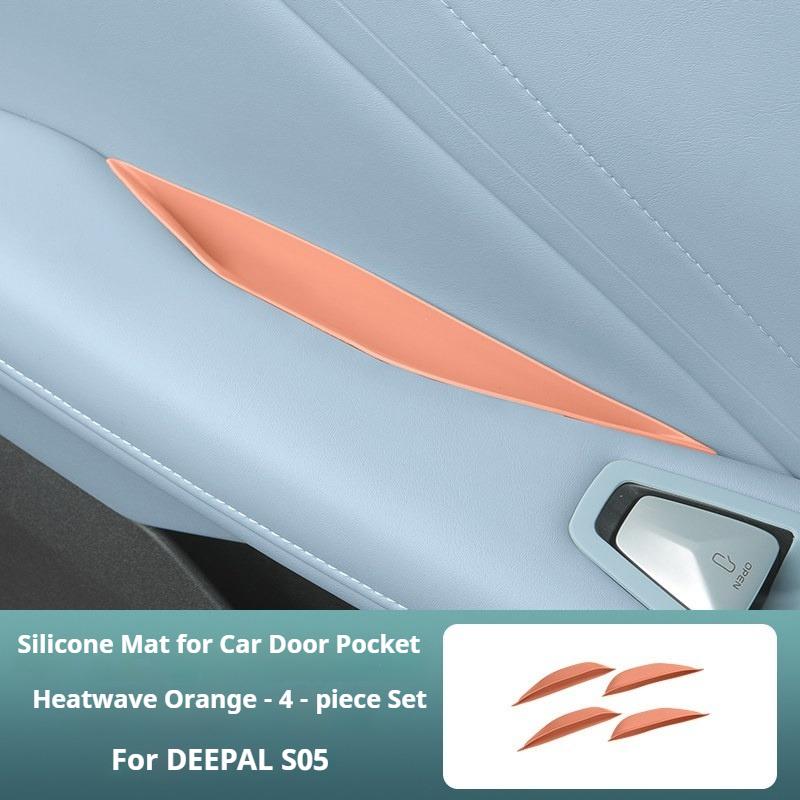 For Changan DEEPAL S05 Silicone Storage Box for Car Doors Scratch Resistant and Wear-resistant Storage Box Interior Accessories