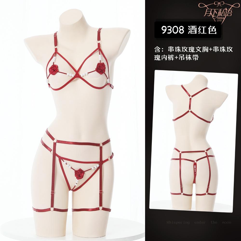 Whispering Under The Moon, Charming Mini Flower Sex Set, Three-point Cute Wholesale 9308