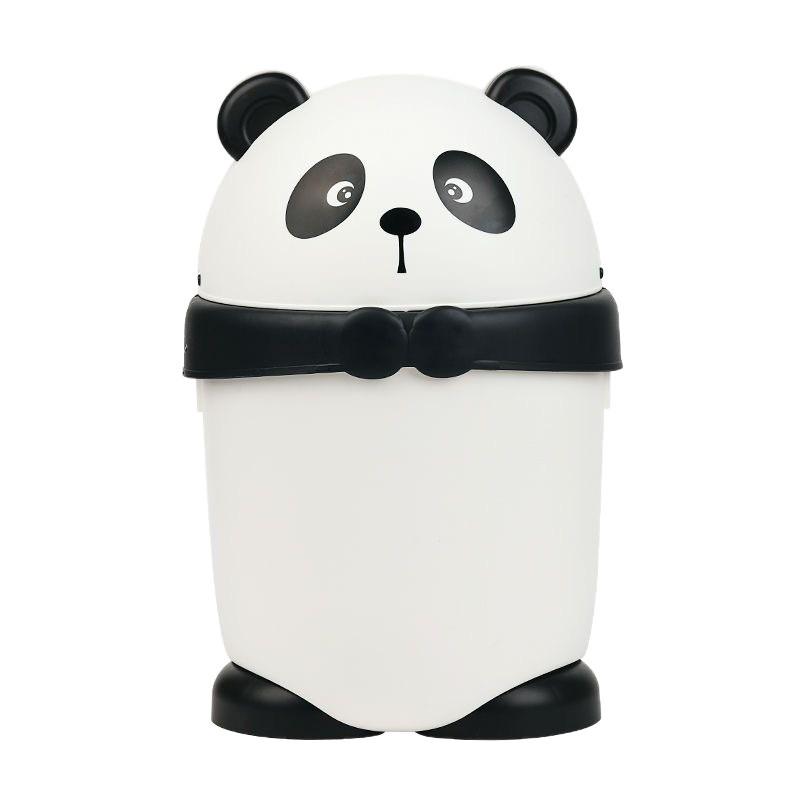 Cute Large Capacity Trash Can with Lid for Bedroom, Kitchen, Bathroom, and Dorm