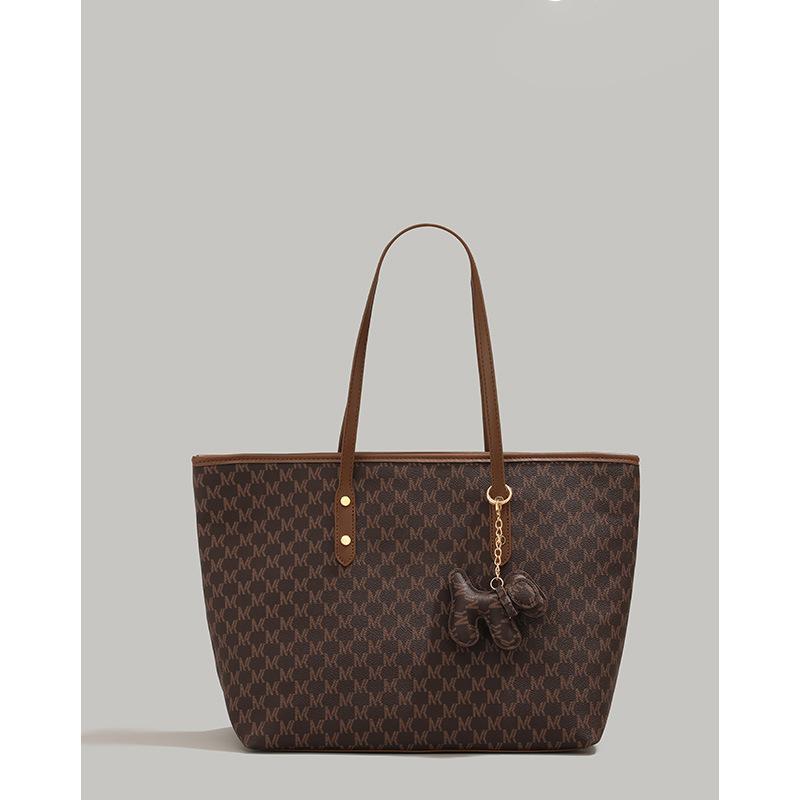 

New women s bag shoulder bag trendy casual versatile large-capacity bag shoulder bag tote bag коричневий