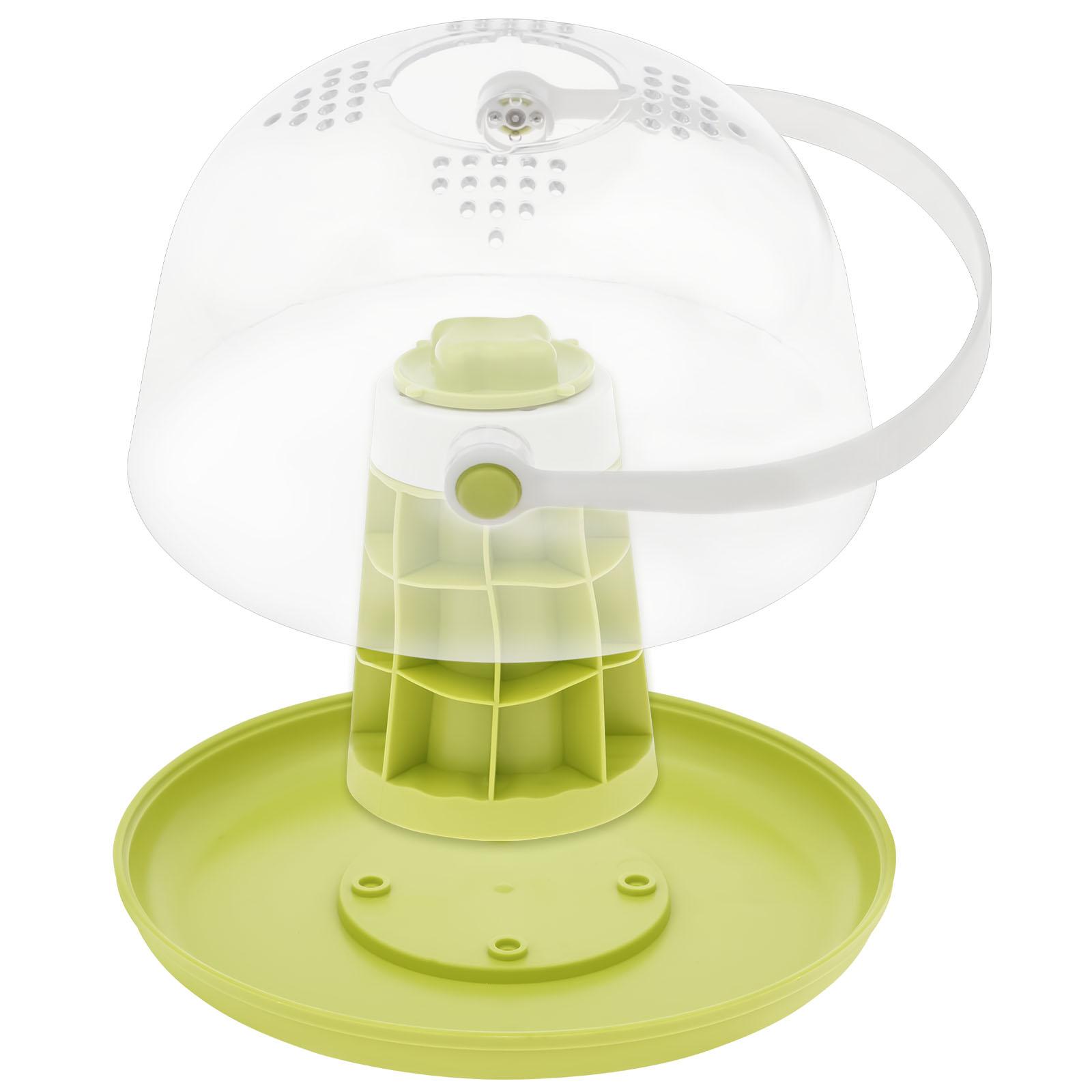 

Прозрачный террариум для рептилий с вентиляционными отверстиями, многослойный пластиковый АБС-пластик, среда обитания, маленькая кормушка для улиток для товаров для питомцев зелёный