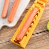 Manuelle Hot Dog-Schneidemaschine Verstellbarer Wurstschneider für 1,8-2,5 cm Würste Edelstahl BBQ Grillzubehör