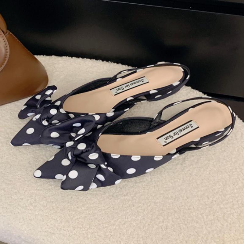 

Элегантные женские босоножки на высоком каблуке с бантом, женские шлепанцы с неглубоким вырезом, модные, сексуальные, летние, новые, женские туфли-лодочки, Zapatos Mujer 35