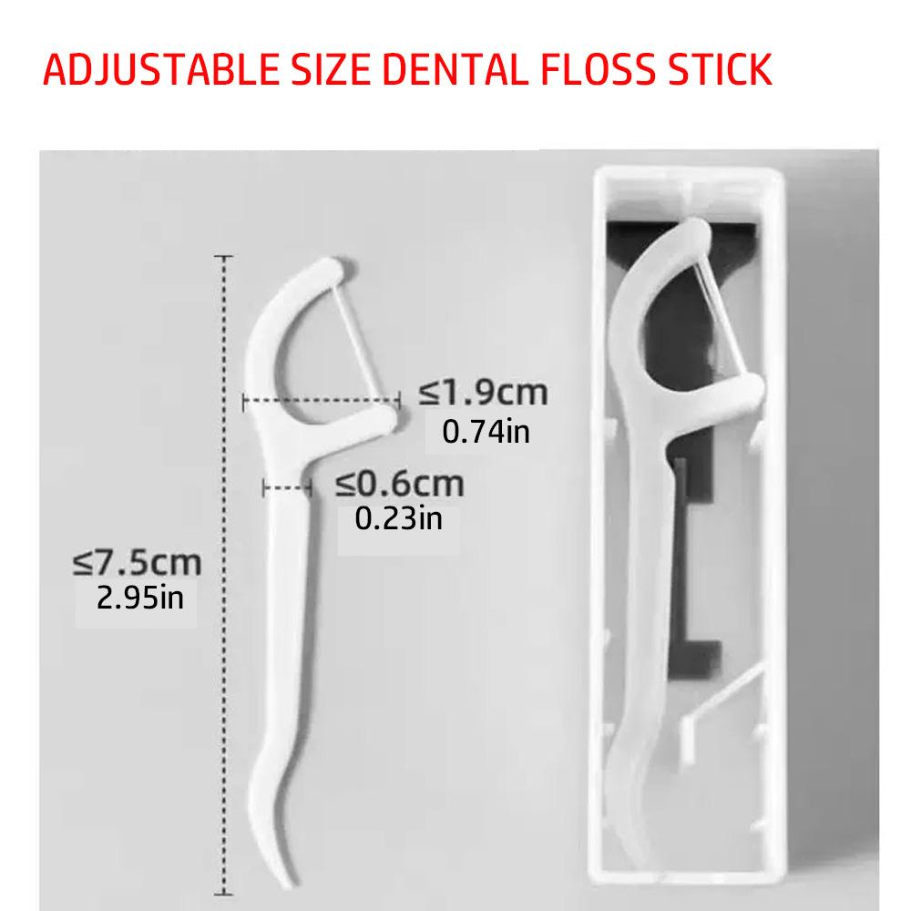 1 Piece - Automatic Pop-up Dental Floss Box - Mini and Convenient Refillable - Interdental Cleaning Tool - Essential for Travel