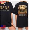 Mana Band Tour 2025 T-Shirt, Maná Vivir Sin Aire Tour 2025 T-Shirt Doppelseitig