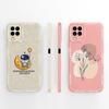 For Samsung M22 M32 A22 4G Case Cute Panda Soft Liquid Silicone Phone Back Cover For Galaxy M 22 32 A 22 Funda Camera Protectors