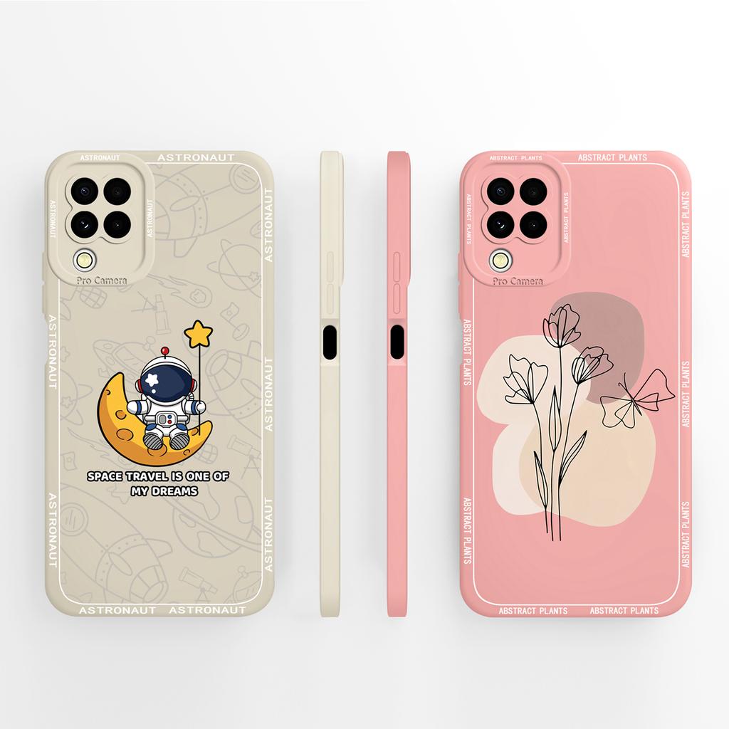 For Samsung M22 M32 A22 4G Case Cute Panda Soft Liquid Silicone Phone Back Cover For Galaxy M 22 32 A 22 Funda Camera Protectors