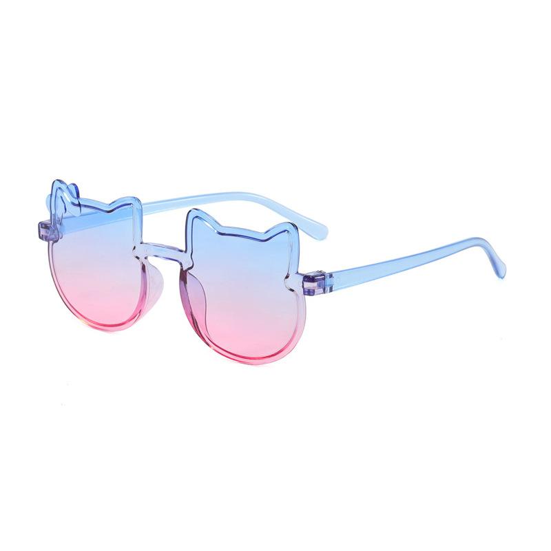 25 Irregular Sweet Bow Cat Frameless Sunglasses Princess Style Fashion Children's Fun Baby Sunglasses