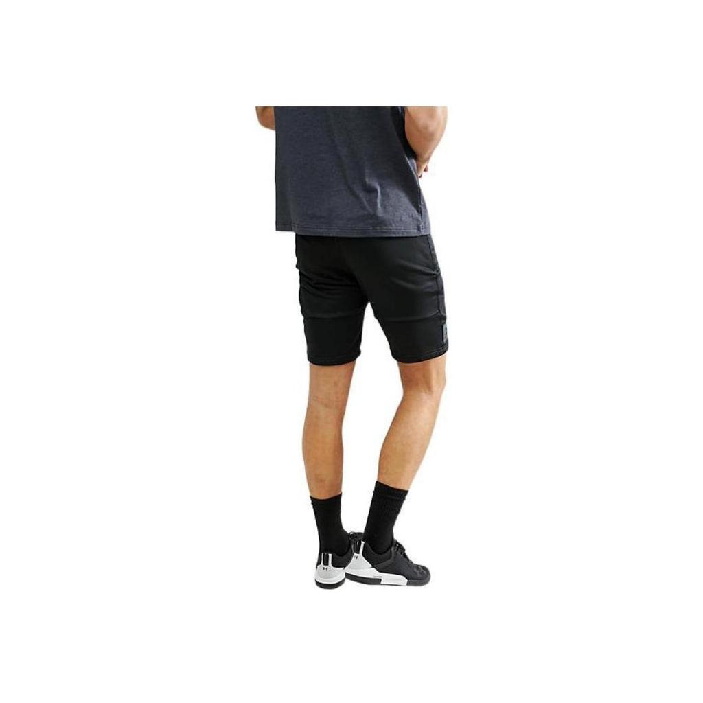 Under Armour Solid Logo Print Sports Shorts Men shorts Black 1309956-001