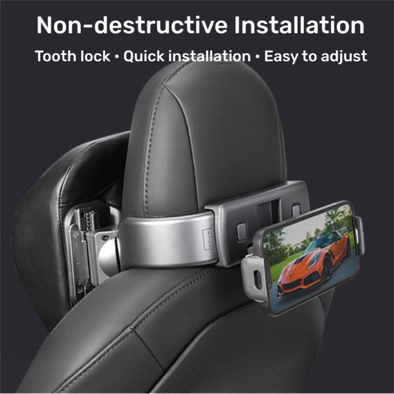 Car Multifunction Headrest Adjustable Up And Down Cushion Neck Pillow Adjustable Cushion with Phone Holder For  Y