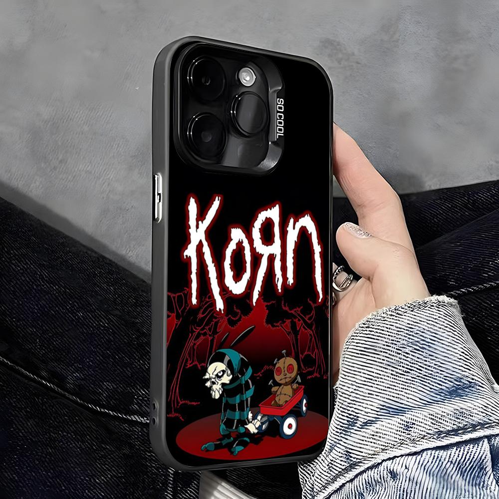 Coque de téléphone K-Korn Hot Metal Rock Band Pour IPhone 17 Pro Max 16 Pro Max 15 14 13 11 12 Mini Xs X Xr 7 8 Plus Se Couleur Silver Cove