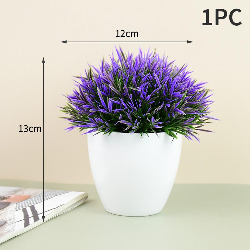 Artificial Plant Pot Household Tabletop Ornaments Simulation Green Plants Small Trees And Grass Multi-Style Garden Decoration