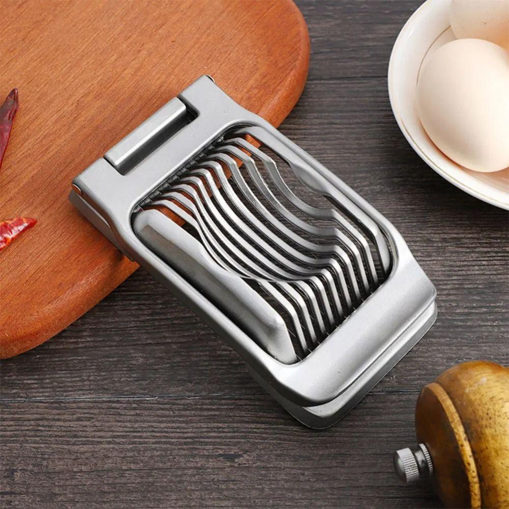 Heavy Duty Strawberry Slicer with Stainless Steel Wire Egg Cutter Convenient Egg Slicer  Tomato