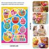 Cute Cartoon Easter Egg Diy Stickers For Kids Interactive Family Fun Pack Of 16