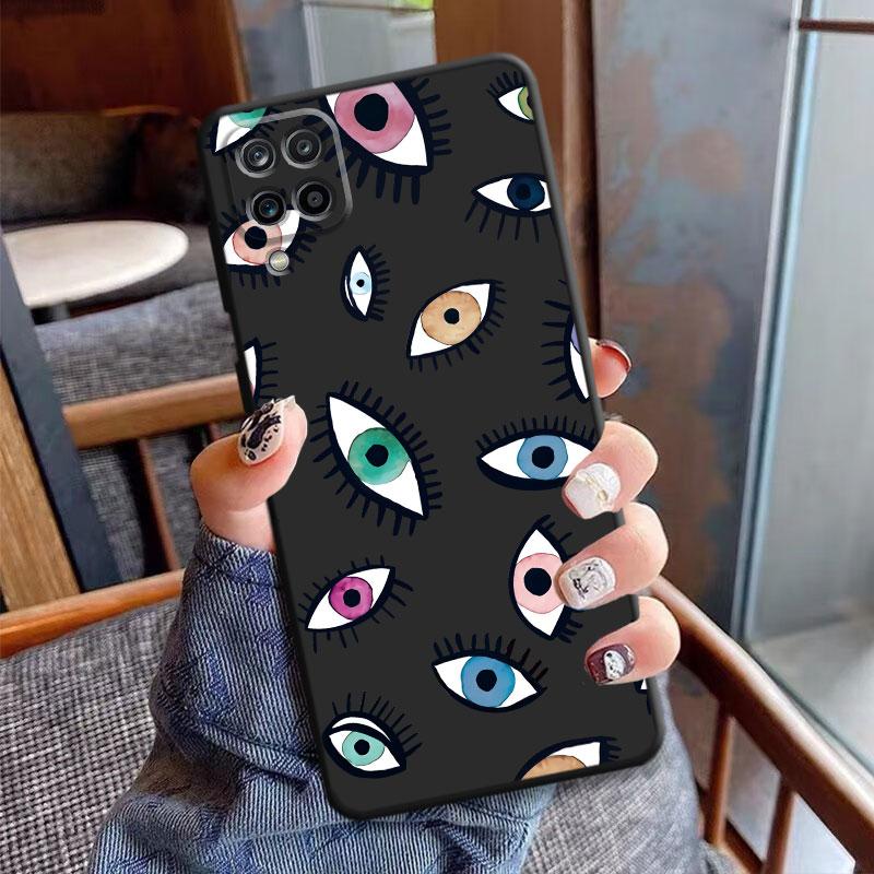 Case Coque for Xiaomi Mi 12 A2 Lite Note 10 Pro 10 5G 9T 10T 11T 9 SE 12X 11 Lite 10S Lucky Eye Blue Evil Eye Print TPU Soft
