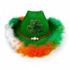 Saint Patricks Day  Hat Sparkly Irish Leaf for Men Women Photo Props