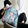 Classic Game Pillow Case Sofa Living Room Bedroom Headboard Backrest Cushion Square Cushion H-Hatsune Girl M-Miku Nap Time