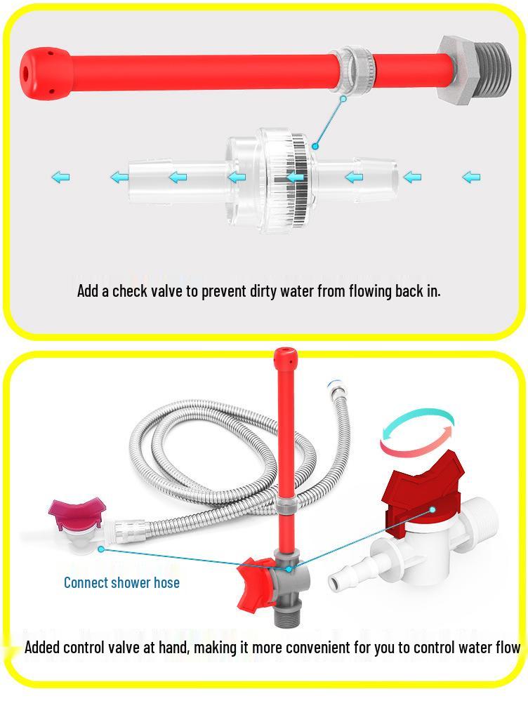 5-Hole Enema Tube: Intestinal Flushing Cleaner for Men and Women, SM Erotic Anal Toy.
